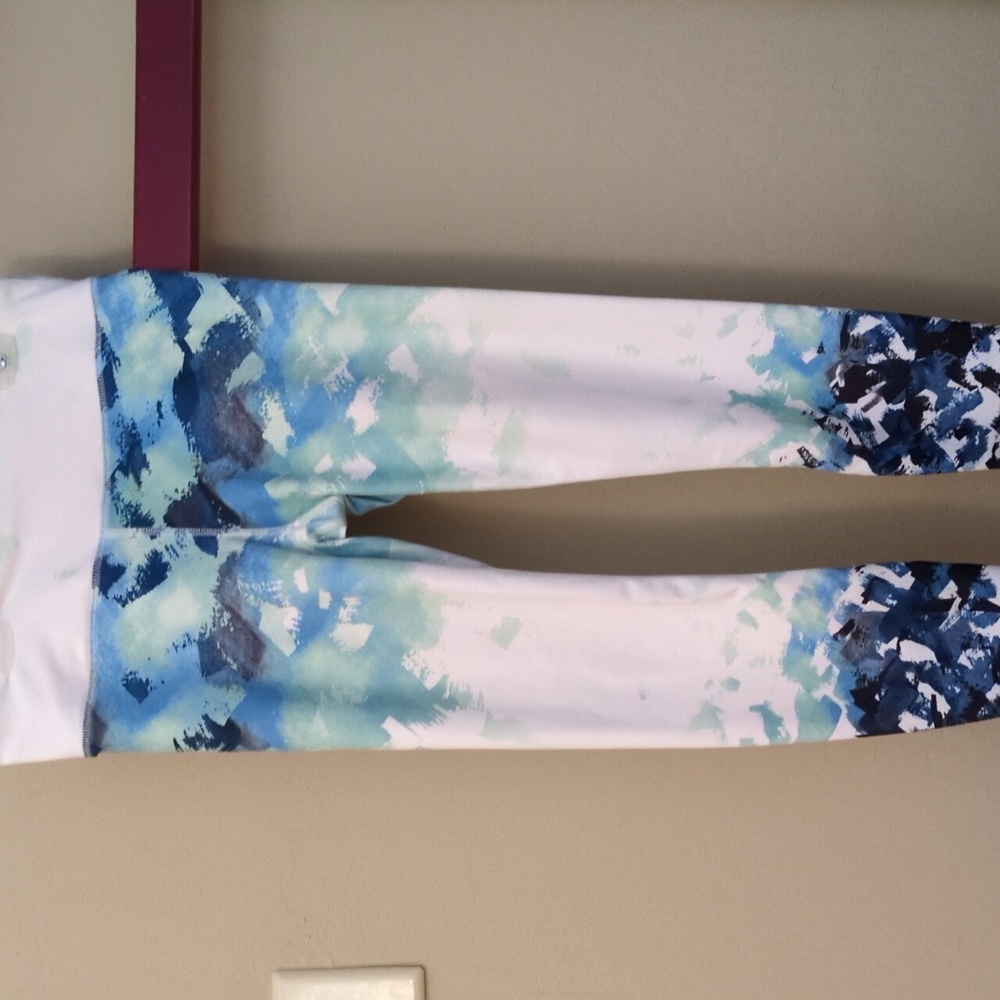 Women's Blue Green And White Leggings Bub